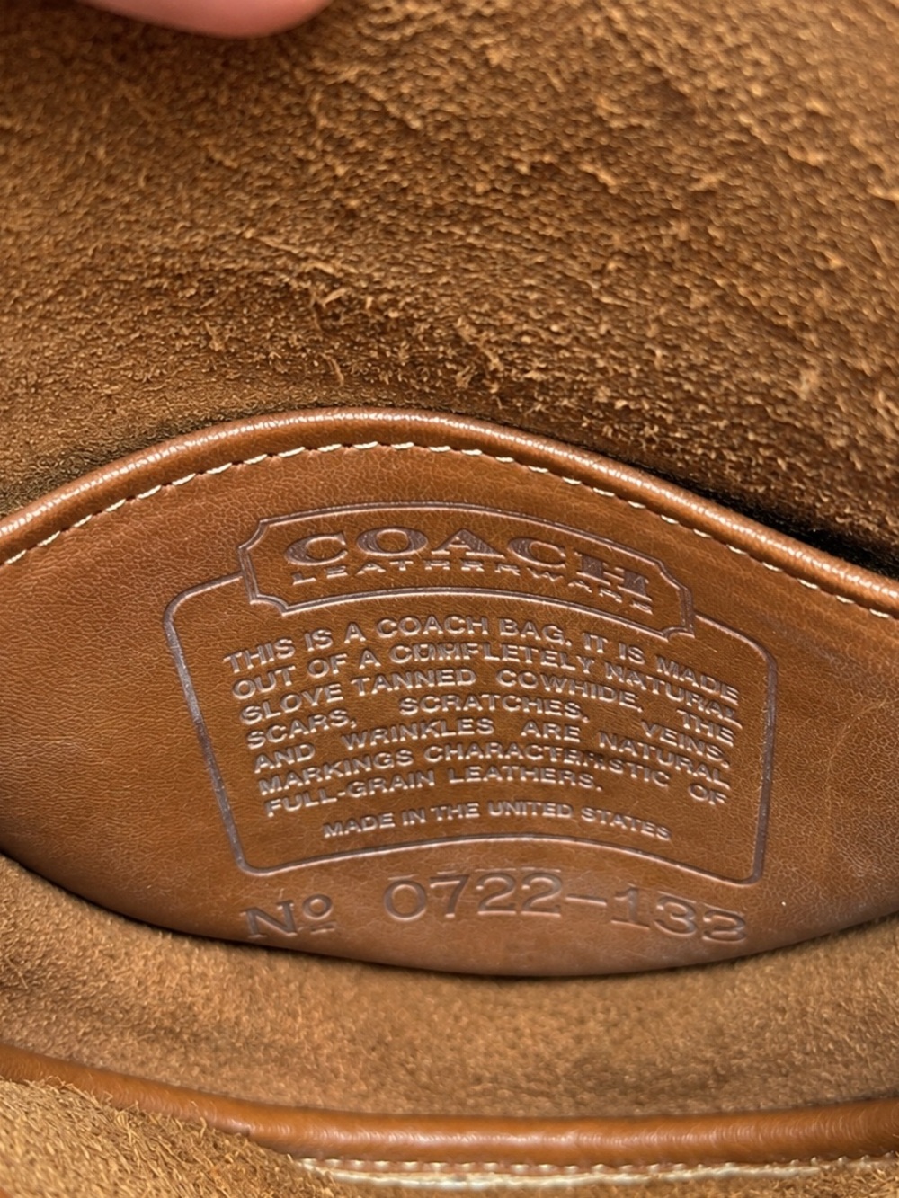 Vintage 9826 Coach Mini Belt Bag British Tan Glovetanned Leather USA 0722-132 - Picture 12 of 16